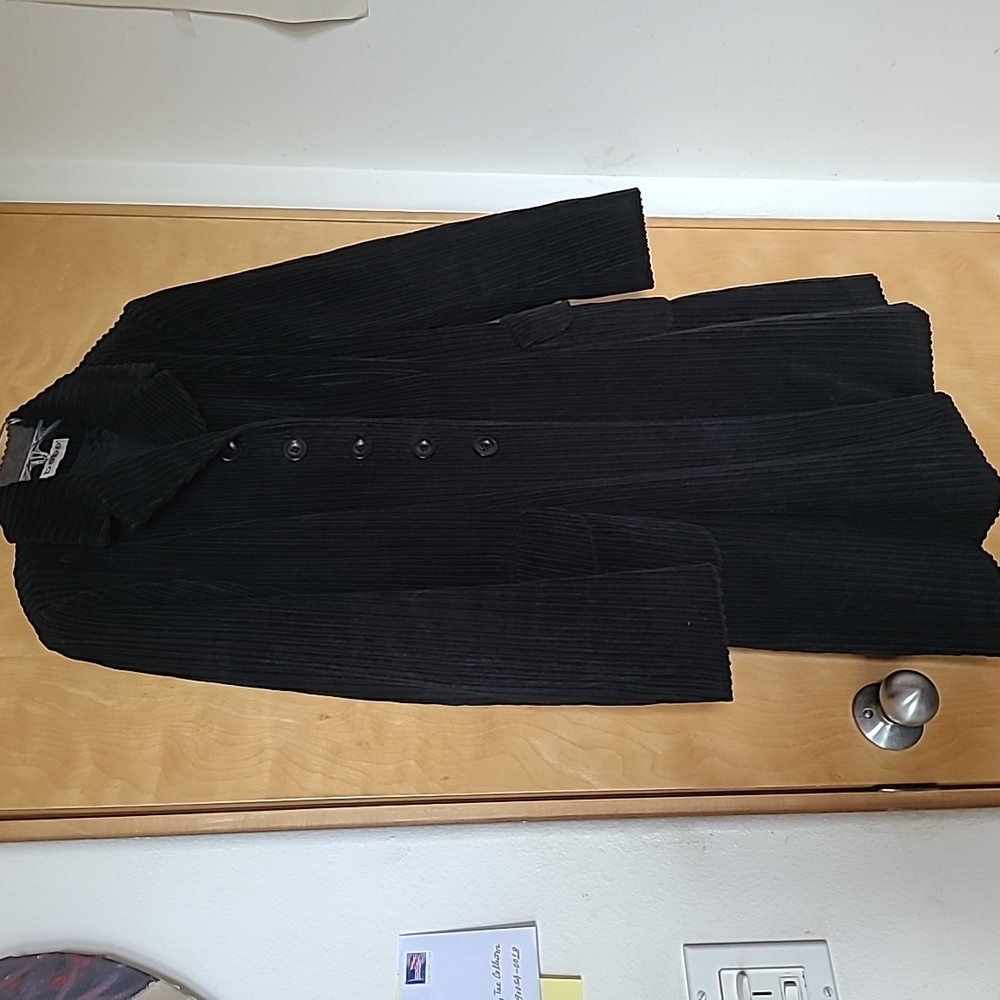 Bebe Vintage black trench coat sz S 38 high quality - Picture 3 of 8